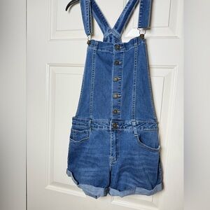 Copper Key Denim Overalls Shortalls